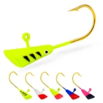 5Pcs/Set 0.8/1.8/2.9g Rainbow Jig Head Hook Sharp Saltwater Freshwater Metal Soft Lure Worm Barb Fishhook Kit Worm Jig Head Hook - Image 2