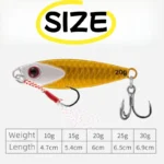 Jigging Lures Off Shore Fishing Lure Slow Metal Jig Artificial Bait 10G 15G 20G 25G 30G Casting Jigging Spoon Fishing Tackle - Image 2