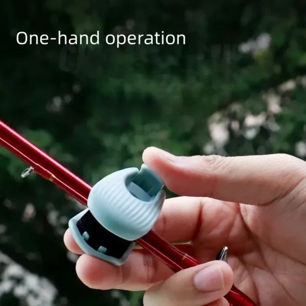 Fishing Rod Holder Fixer Clip Portable Lure Rod Bundling Clamp Beach Fishing Pole Holder Fishing Tools Compact Fixer Holder - Image 3
