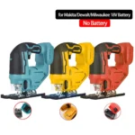 Electric Jig Saw Portable Multifunction Carpenter PowerTool Variable Speed Curved Saw Fit Makita/Dewalt/Milwaukee 18V No Battery