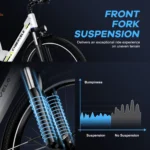 1000 Peak Electric Bike for Adults,up 80 Miles Removable Battery Ebike, 26" Electric E Bike with 7-Speed,Adult Electric Bicycles - Image 4