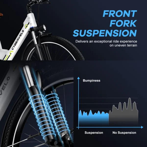 1000 Peak Electric Bike for Adults,up 80 Miles Removable Battery Ebike, 26" Electric E Bike with 7-Speed,Adult Electric Bicycles - Image 4