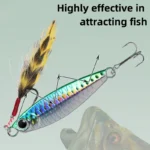 Metal Saltwater Fishing Lures Vertical Slow Pitch Fishing Hooks Fishing Jigging Spoon with Assist Hooks Artificial Bait Tackle - Image 2