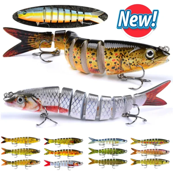 New Sinking Wobblers Multi Joint Fishing Lures Jointed Crankbait Swimbait Segment Hard Artificial Baits For Fishing Tackle Lures - Image 1