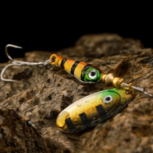 Artificial Hard Bait Rotating Metal Spinner Fishing Lure Bionic Rotating Sequin Fishing Baits for Bass Trout Pike Fishing Tackle - Image 3