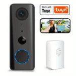 Tuya 3MP WiFi wireless Smart video doorbell Outdoor doorbell camera automatically sensing PIR motion detection 5200MA waterproof
