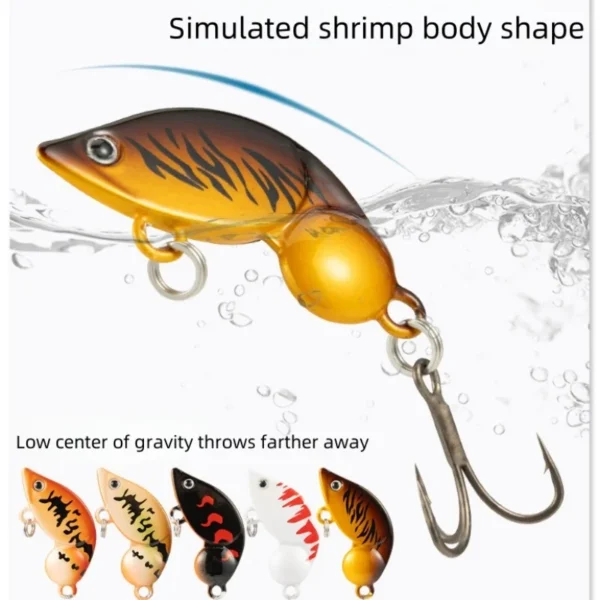 Artificial Fishing Lures with Treble Hooks Walleye Gear Swimbait Crankbait Bionic Shrimp Lures Fishing Tools for Pike Bass Trout - Image 6