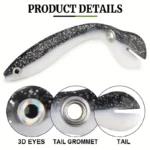 5-Piece Bionic Soft Bait with Sliding Mechanism - Realistic 10cm / 3.9inch Artificial Bait Can Capture More Fish - Image 6