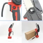 4/6In Mini Chainsaw Cordless Woodworking Handheld Garden Electric Saw Cutting Power Tool Fit Makita/Dewalt/Milwaukee 18V Battery - Image 3