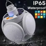 Solar Outdoor Folding Light Portable USB Rechargeable LED Bulb Search Lights Camping Torch Emergency Lamp for Power Outages - Image 5