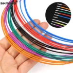 2/5/10m PTFE Electronic Wire Silver Plated FEP Insulated High Purity OFC 30AWG ~ 17AWG Audio Headphone HiFi Signal Copper Cable