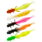 10PCSNew Soft Trout Lure Miniature Two-Color Needle Tail Silicone Bait Wobbler Lure Gelatinous Bait Mandarin Fishing Accessories - Image 2