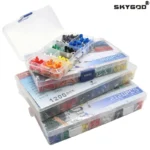 Boxed VE Series Insulated Terminal Block Cord End Crimping Sleeve Terminal Cable Wire Connector Electrical Pipe Terminals Suit