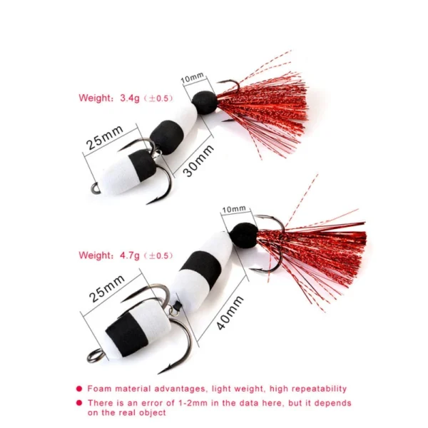 Newest Mandula Polychrome Fishing Lure Soft Lures Foam Bait Swimbait Wobbler Bass Pike Lure Artificial Baits with 2 Treble Hooks - Image 3