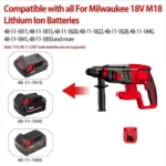 28MM Brushless Electric Hammer Drill Rotary Cordless Rechargeable Power Tools Compatible with Makita Dewalt Milw - Image 6
