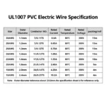 UL1007 Electric Wire 30/28/26/24/22/20/18/16AWG In Roll Lighting 300V DIY LED Lamp Line PVC Insulated Tinned Copper Cable Coil - Image 4