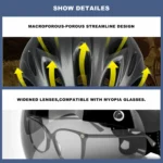 Cycling Helmet with Taillight for Men and Women, 4 Modes to Switch Bicycle Helmet, MTB Road Bike, E-Bike Motorcycle - Image 6