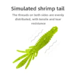 10PCS Soft Floating Shrimp Larva Baits 1.8g-2.2g Silicone Shrimp Fishing Lures Rubber Worm Swimbaits Pike Wobblers Bait Tackles - Image 4
