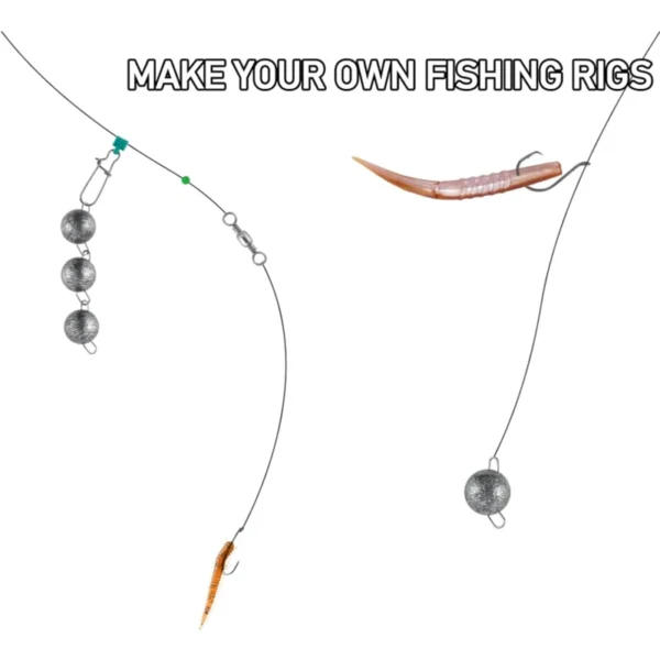 Fishing Weight Sinker Swivel Round Ball Sinkers with Snaps Deep Water Bullet Weight Jig Saltwater Freshwater DIY Fishing Tackle - Image 4