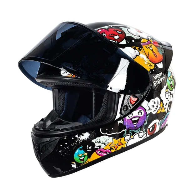 DOT Motorcycle Helmet cruise retro Motocross Full Face Helmet men and women four seasons Helmet riding Helmet Casco Capacete - Image 3
