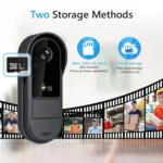 Tuya WiFi doorbell 2-way HD 1080P, microSD/cloud, waterproof, 1000mAh battery, long standby,Wireless Security Camera - Image 4