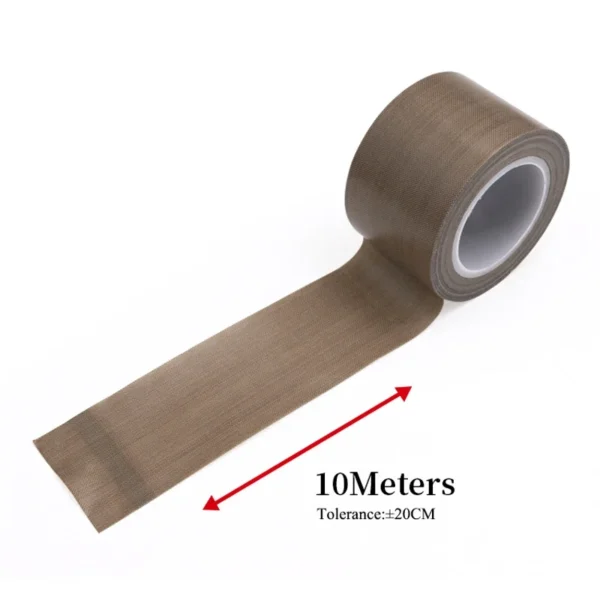 PTFE Tape Adhesive Cloth Insulated Vacuum High Temperature Resistant Sealing PTFE Tapes Width 5~100mm Thickness 0.13mm 0.18mm - Image 3