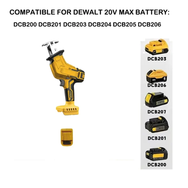 Electric Reciprocating Saw Electric Horse Knife Small Outdoor Handheld Cutting Saw Fit Makita/Dewalt/Milwaukee 18V Battery - Image 4