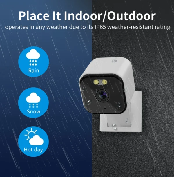 Mini surveillance camera, indoor/outdoor security camera,Home camera,Baby sitter Cam Easy installation,Two-way audio frequency - Image 5