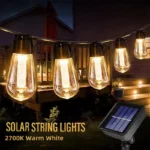 Outdoor Solar String Lights LED IP65 Waterproof Edison Bulb Retro Vintage Christmas Garland Garden Party Decoration Fairy Lamp