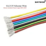 2/5/10M UL3135 Wire Silicone Insulation Tinned Copper 30 28 26 24 22 20 18 16 14 12 10AWG High Temperature Resistant Cable