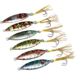 New Metal Cast Jig Lure 50g 8.2cm Fishing Lure Sinking Pencil Bait Slow Shaking Spoon Fish Saltwater Artificial Hard Bait Tackle - Image 2