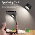 Led Wall Lamp Touch Control Remote 360 Rotatable USB Recharge Wireless Portable Night Light For Bedroom Reading Lamp - Image 5