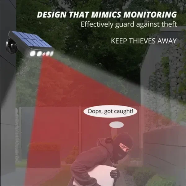 Powerful 4 LED Solar Security Lights Outdoor Decor Sensor Motion 3 Modes Street Waterproof Lamp Wall Night Work Light for Garden - Image 2
