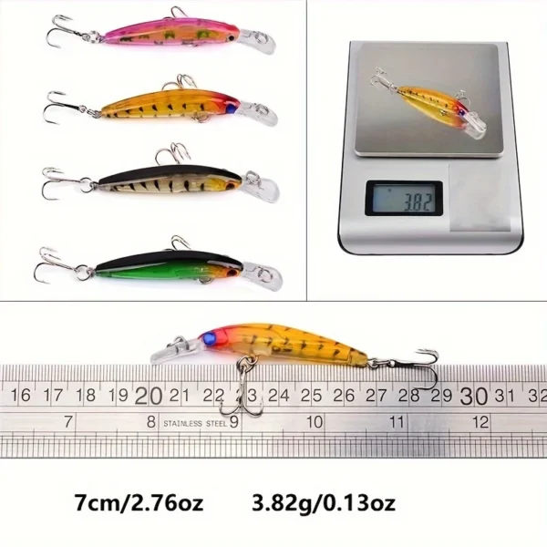 56 Pieces/Batch Multifunctional Bait Set with Hook, Crank Bait and Spinner - Great for Carp and Other Fish - Image 4