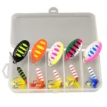 7.5G Spinner Metal Bait Colorful Sequins Fishing Lures Lifelike Crankbaits Set Bass Trout Salmon Hard Metal Spinner Baits Kit - Image 2