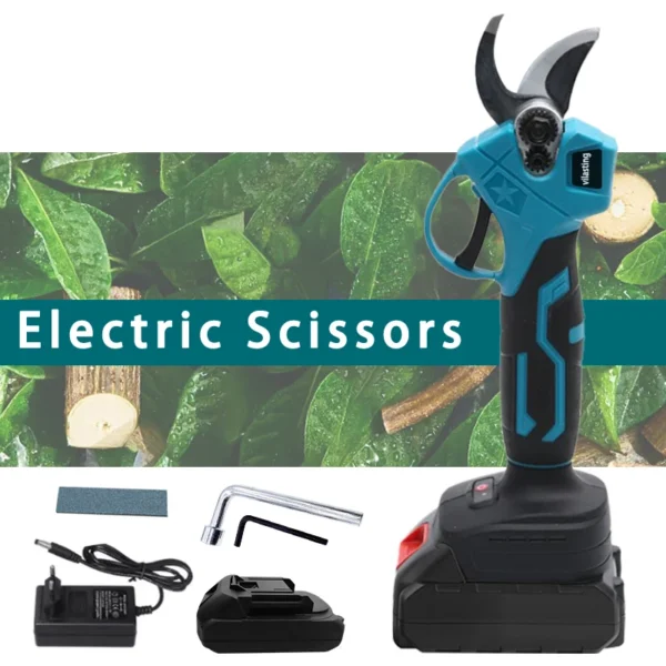 Brushless Electric Pruning Shears Garden Tool Battery Pruner Cordless Electric Garden Scissors Fruit Tree For Makita 18V Battery - Image 1