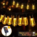 Outdoor Solar String Lights LED IP65 Waterproof Edison Bulb Retro Vintage Christmas Garland Garden Party Decoration Fairy Lamp - Image 6