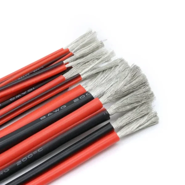 Copper Wire Silicone Rubber Cable Super Soft 8 10 12 14 16 18 20 22 24 26 AWG 2Pins Flexible DIY LED Lamp Connector Black Red - Image 6