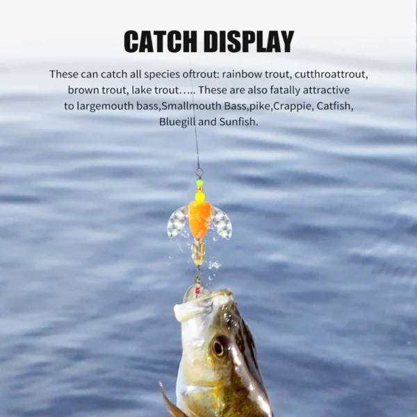 Fishing Spinner Lure Glitter Realistic Swim Bait Rotating Sequin Bionic Bait with Hook Tackle Hard Bait Trout Salmon Bass Lures - Image 5