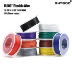 UL1007 Electric Wire 30/28/26/24/22/20/18/16AWG In Roll Lighting 300V DIY LED Lamp Line PVC Insulated Tinned Copper Cable Coil