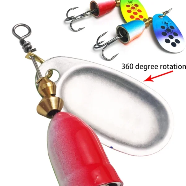 10/5PCSMetal Rotating Vibration Bait Bionic Fishing Lures High Quality Hard Baits Sharp Hooks Fishing Tackle Fishing Accessories - Image 2