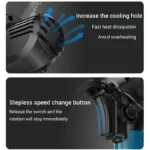 8 Inch Electric Chain Saw Handheld Portable Chainsaw Tree Wood Cutter Pruning Garden Power Tool Compatible Makita 18V Battery - Image 3