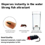 5PCS Bionic Insect Fake Lures Bionic Bee Lures Fly Hook with Wings Scud Fly Bug Insect Bait Artificial Worm Lure Fishing Tackle - Image 6