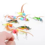 Artificial Insect Lures Mini Bionic Ant Hard Baits Topwater Crank Baits Minnow Sinking Wobbler Fishing Lures with Treble Hooks - Image 3
