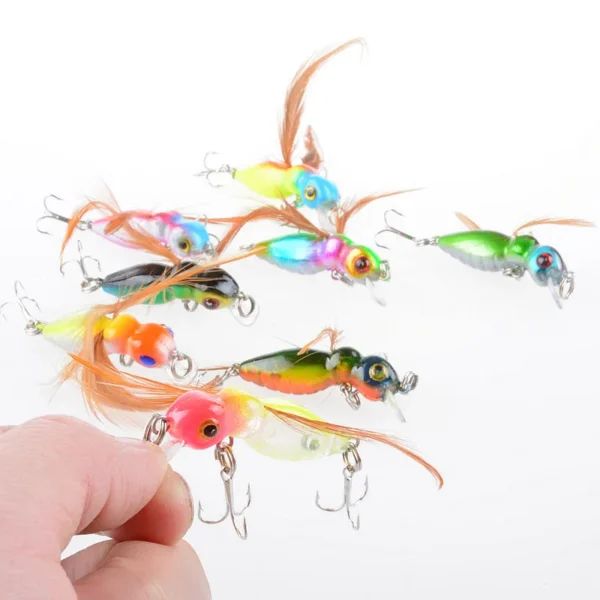 Artificial Insect Lures Mini Bionic Ant Hard Baits Topwater Crank Baits Minnow Sinking Wobbler Fishing Lures with Treble Hooks - Image 3