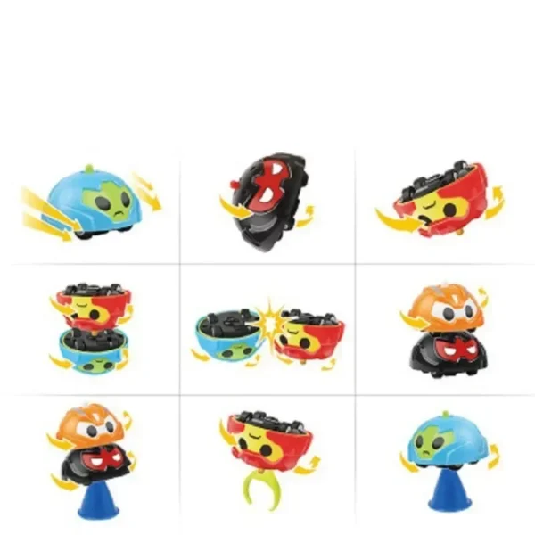 Cartoon Spinning Top Gyroscope Inertial Toy Car Gyro Stacked Rotate Mini Car Stunt Fancy Funny Gift Educational Toy for Children - Image 3