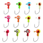 9PCS Jig Head Hook 0.8g/1.75g/3.5g/5g Crank Mix Colors Fishing Hook head Jig Lure Hard Bait Soft Worm Jig Hookfor Fishing Tackle - Image 2