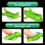 Artifical Frog Soft Bait Simulated Kick-Legged Frog Bait with Hook Bionic Frog Floating Lures for Saltwater Freshwater Fishing - Image 4