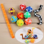 Folding Magic Snake Ruler Puzzle Antistress Cube Educational Toy for Kids Birthday Party Favors Goodie Bags School Reward