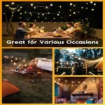 G40 Solar String Lights Outdoor 8Mode Solar Globe String Bulb Patio Hanging Lights Waterproof Garden Pergola Bistro Deck Decor - Image 4